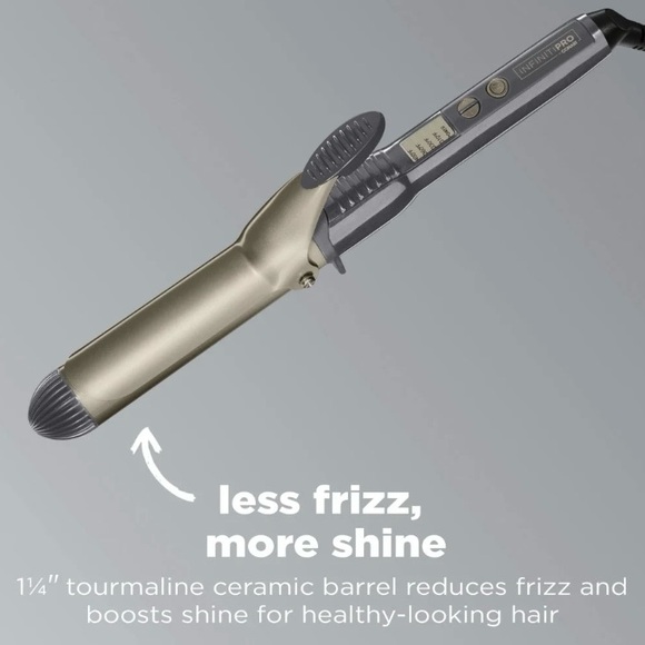 Conair Infinitipro Nano Tourmaline Ceramic 1.25" Curling Iron & Barrel Sleeve - Picture 10 of 12
